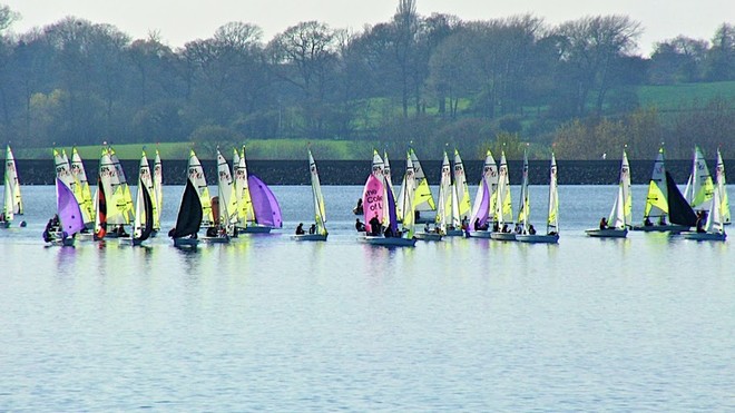 Grand Prix III - Downwind bunching - RS Feva GKO Grand Prix 2010 © Richard Gibbons